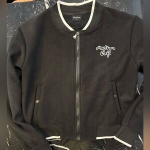 Malbon Golf Black Bomber Jacket